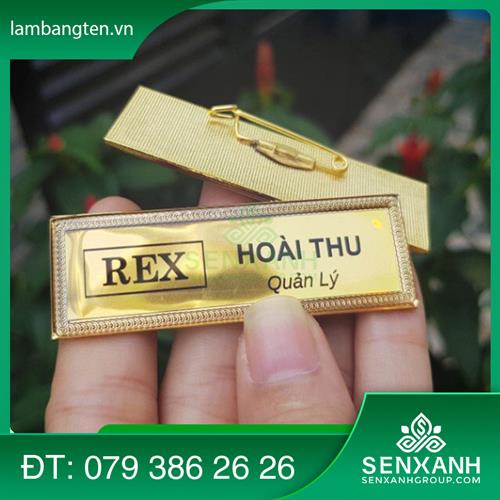 Bảng tên nhân viên phôi xi vàng RBT015V